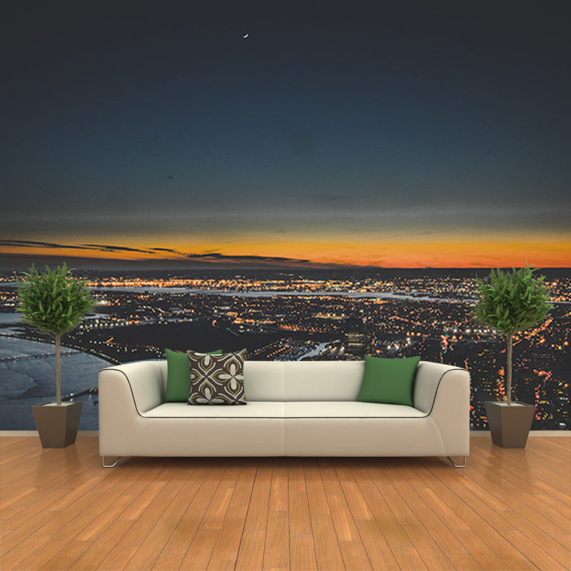 Photography Wall Mural Wallpaper Urban Landscape Sitting Room Wall Mural