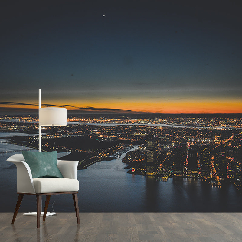 Photography Wall Mural Wallpaper Urban Landscape Sitting Room Wall Mural