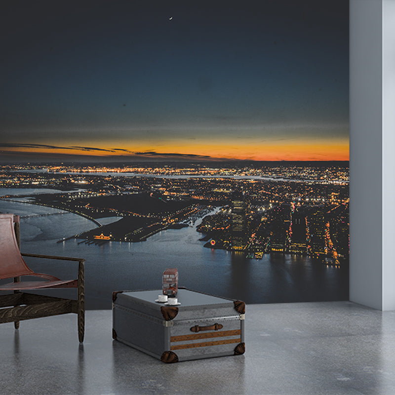 Photography Wall Mural Wallpaper Urban Landscape Sitting Room Wall Mural