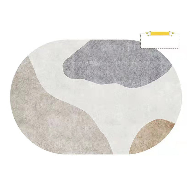 Light Brown Rug Polyester Nordic Rug Stain Resistant Indoor Rug for Home Decor