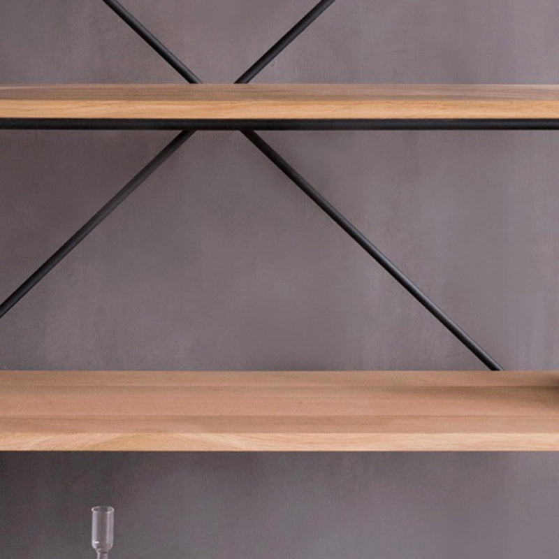 Industrial Style Etagere Bookshelf Vertical Shelf Bookcase for Home