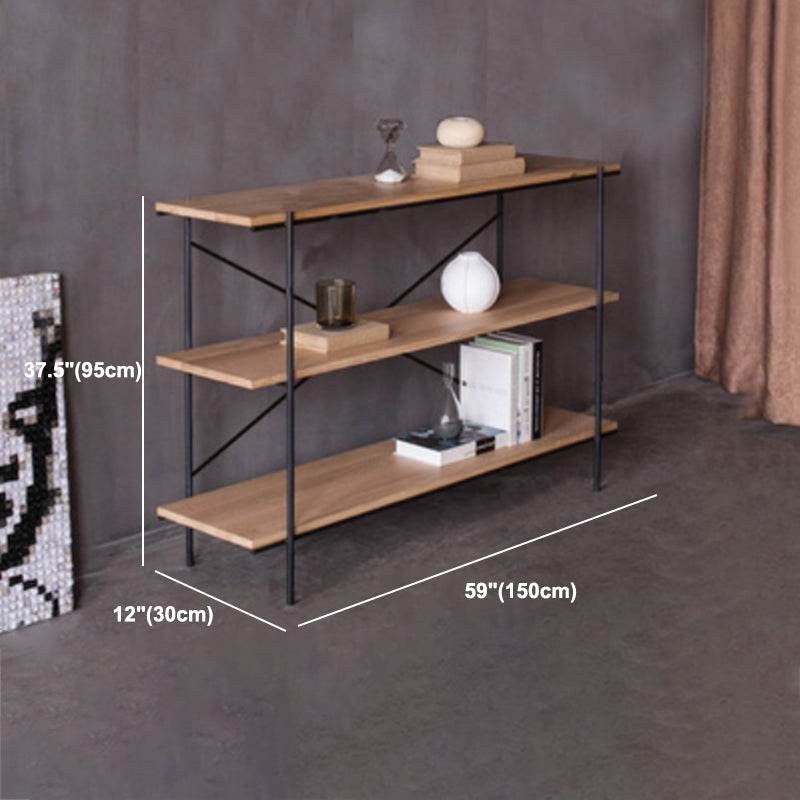 Industrial Style Etagere Bookshelf Vertical Shelf Bookcase for Home