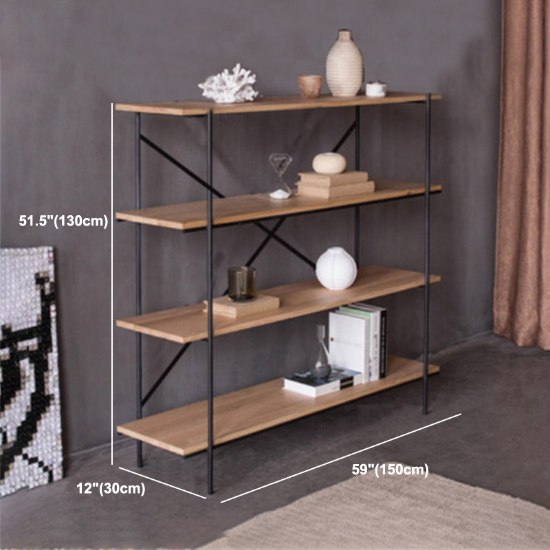 Industrial Style Etagere Bookshelf Vertical Shelf Bookcase for Home