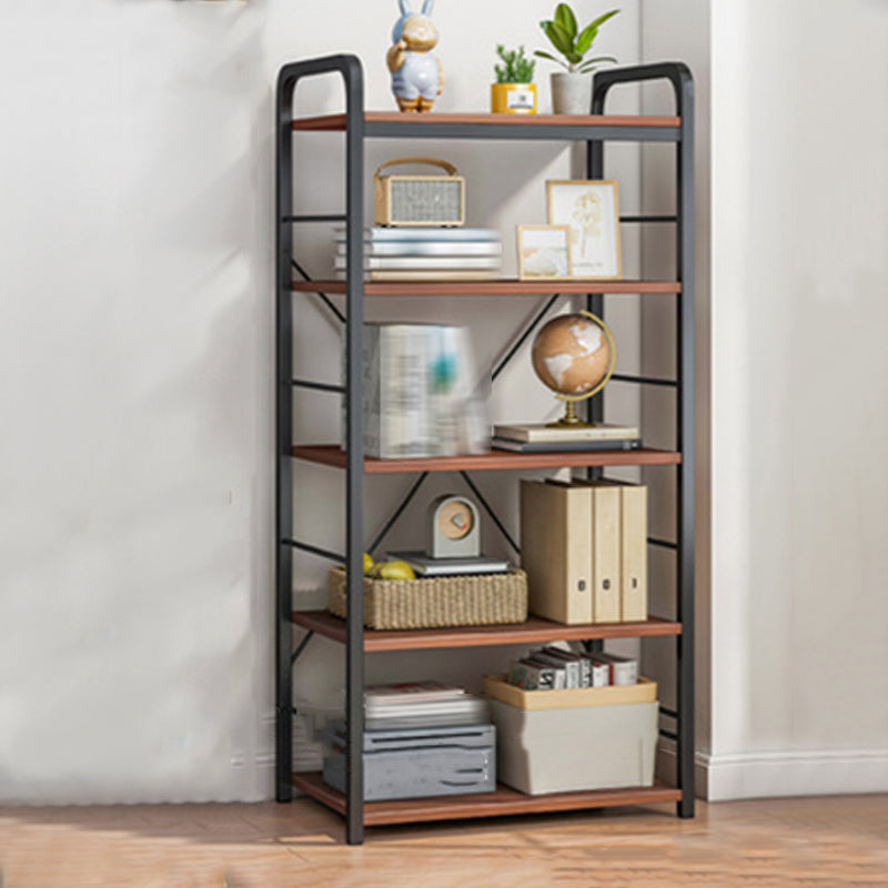 Wood Etagere Bücherregal zeitgenössisches Open Back -Bücherregal für das Heimbüro