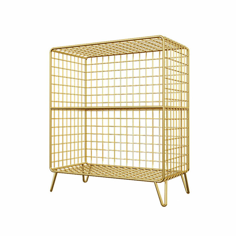 Scaffali in metallo in metallo chiuso in stile minimalista per la sala da studio