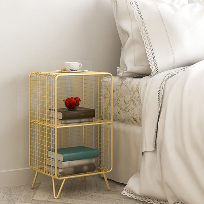 Scaffali in metallo in metallo chiuso in stile minimalista per la sala da studio