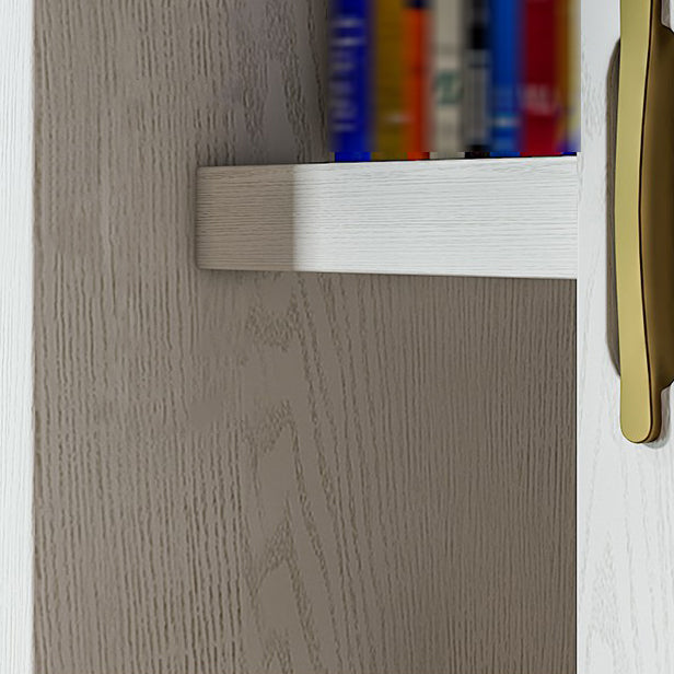 Contemporary Style Bookshelf with Door Bookcase for Home Office Study Room