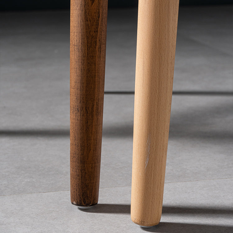 Silla de comedor de madera moderna con acabado mate de Wishbone de haya