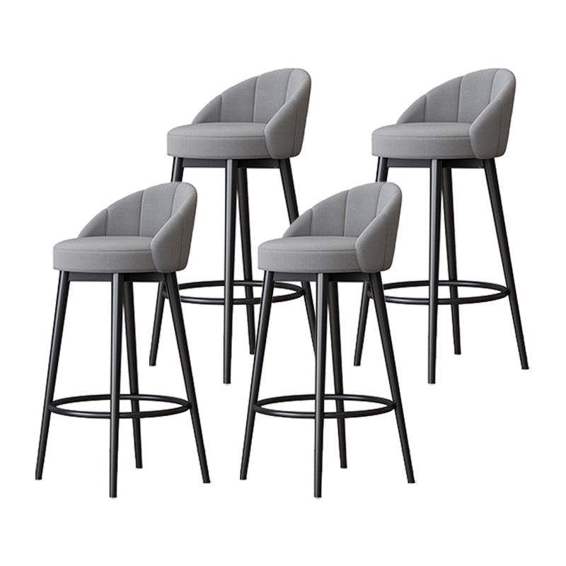 Metall skandinavische Küche Esszimmer Armless Stuhl Low Back Bar Hocker