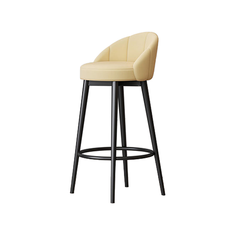 Metall skandinavische Küche Esszimmer Armless Stuhl Low Back Bar Hocker