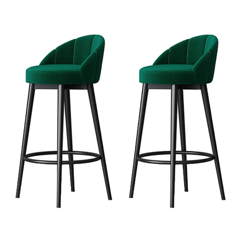 Metall skandinavische Küche Esszimmer Armless Stuhl Low Back Bar Hocker