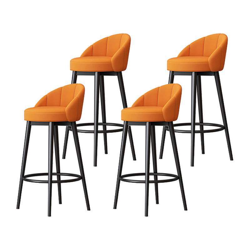 Metall skandinavische Küche Esszimmer Armless Stuhl Low Back Bar Hocker