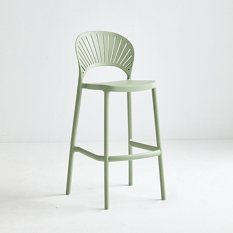29.53 "Plastik skandinavischer Küche Esszimmer Armless Stuhl Low Back Bar Stool