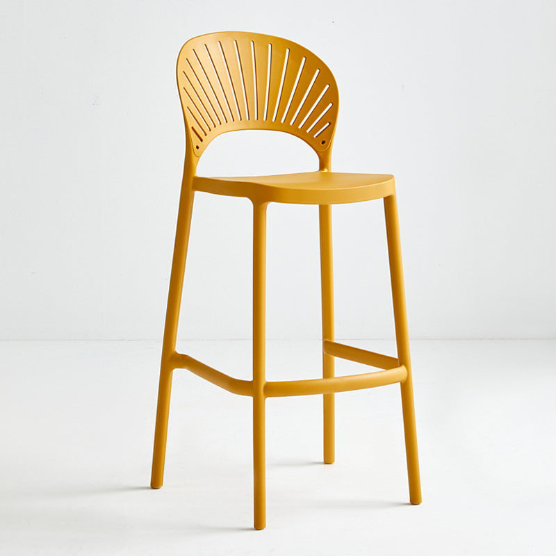 29.53 "Plastik skandinavischer Küche Esszimmer Armless Stuhl Low Back Bar Stool