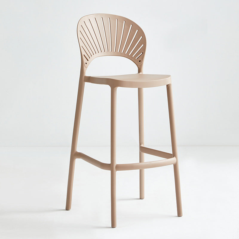 29.53 "Plastik skandinavischer Küche Esszimmer Armless Stuhl Low Back Bar Stool