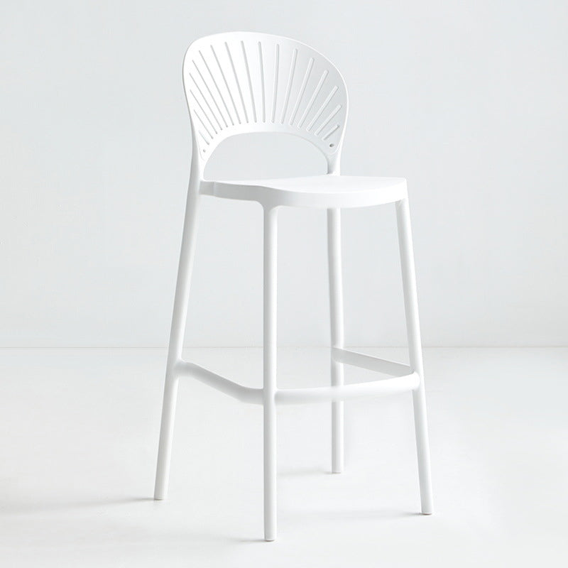 29.53 "Plastik skandinavischer Küche Esszimmer Armless Stuhl Low Back Bar Stool
