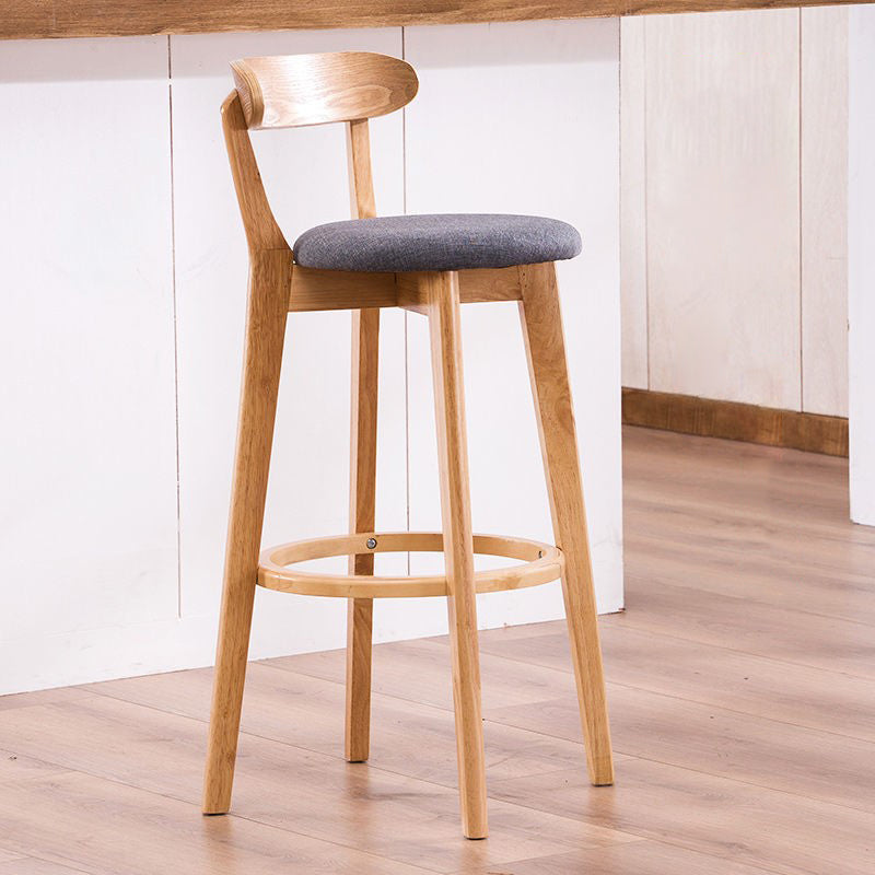 Holz skandinavische Küche Esszimmer Armless Stuhl Low Back Bar Hocker