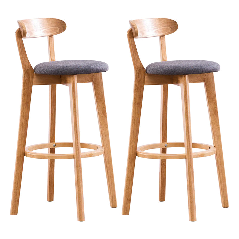 Holz skandinavische Küche Esszimmer Armless Stuhl Low Back Bar Hocker