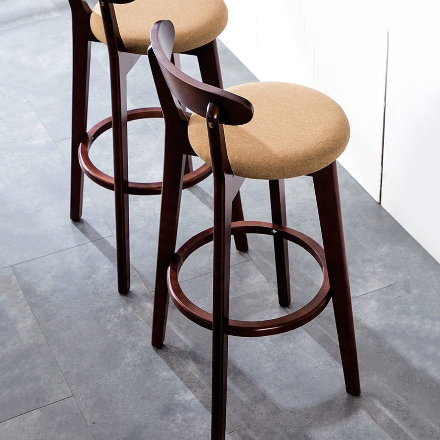 Holz skandinavische Küche Esszimmer Armless Stuhl Low Back Bar Hocker