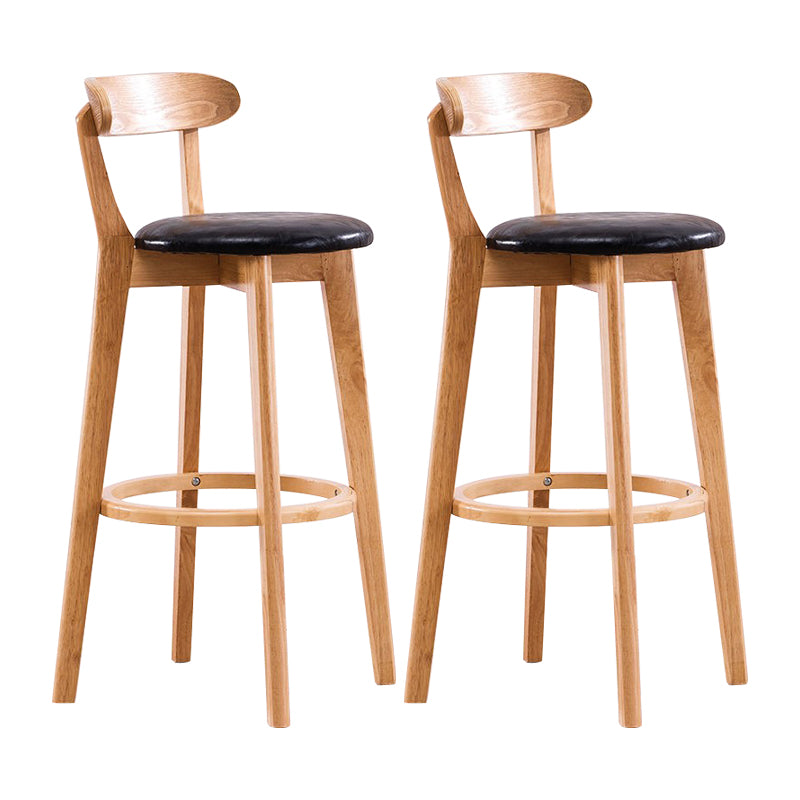 Holz skandinavische Küche Esszimmer Armless Stuhl Low Back Bar Hocker