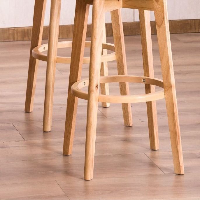 Holz skandinavische Küche Esszimmer Armless Stuhl Low Back Bar Hocker