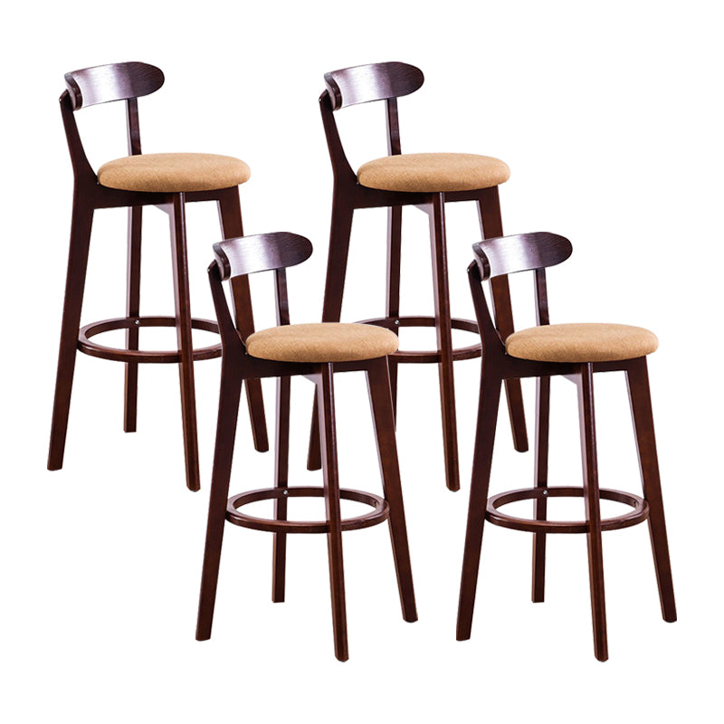 Holz skandinavische Küche Esszimmer Armless Stuhl Low Back Bar Hocker