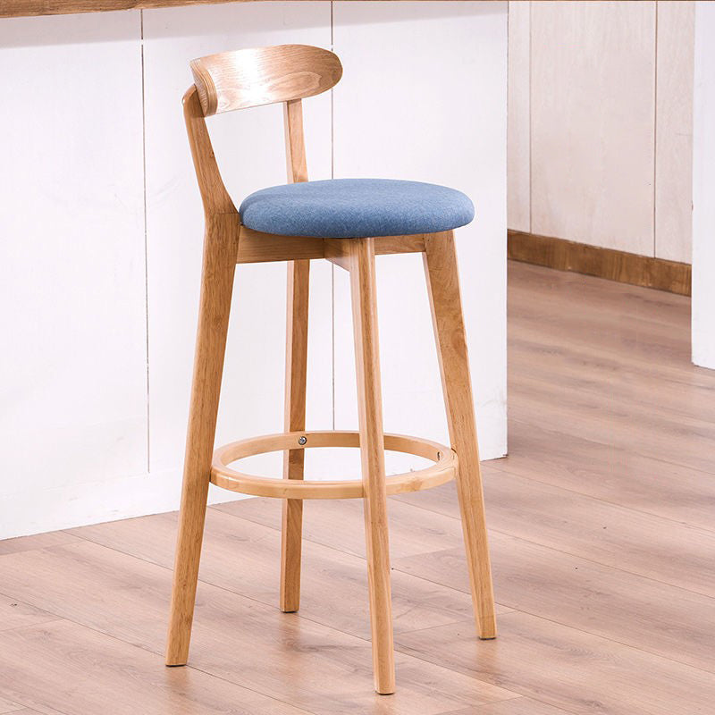 Holz skandinavische Küche Esszimmer Armless Stuhl Low Back Bar Hocker