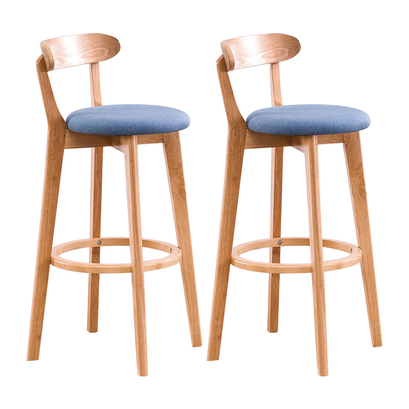 Holz skandinavische Küche Esszimmer Armless Stuhl Low Back Bar Hocker