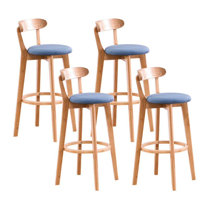 Holz skandinavische Küche Esszimmer Armless Stuhl Low Back Bar Hocker