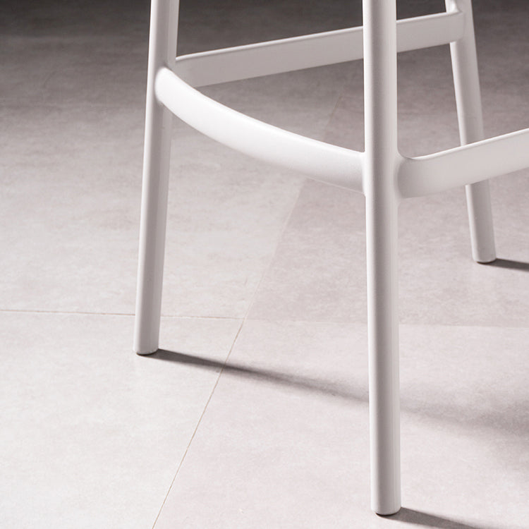 Sgabello da bar con barba da barra scandinava in plastica da 30 pollici per cucina