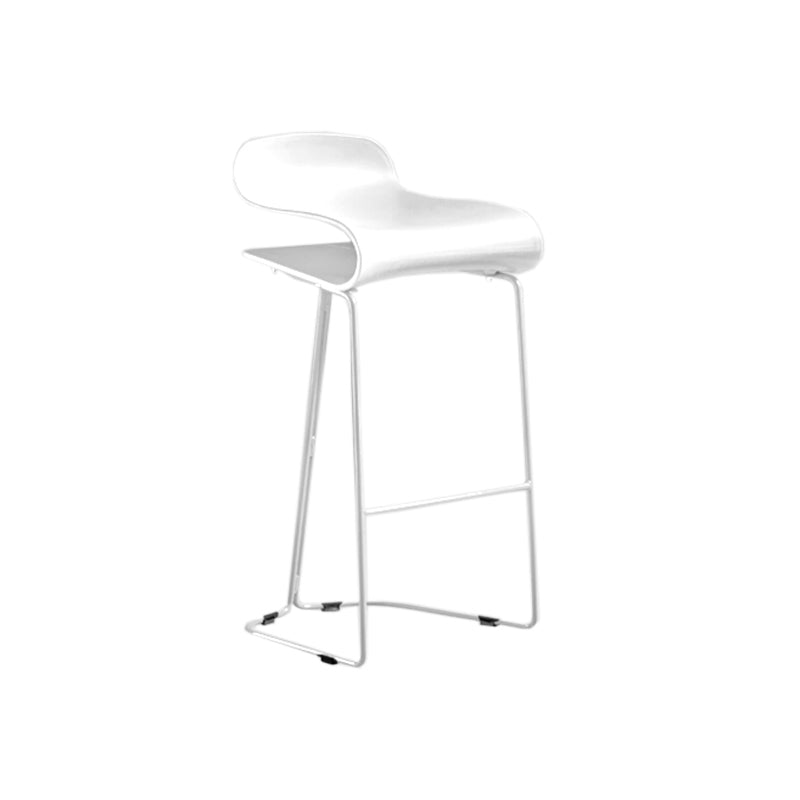PP-Eimer-Thekenhocker für Zuhause, modernes Design, armlose Hocker mit Metallsockel