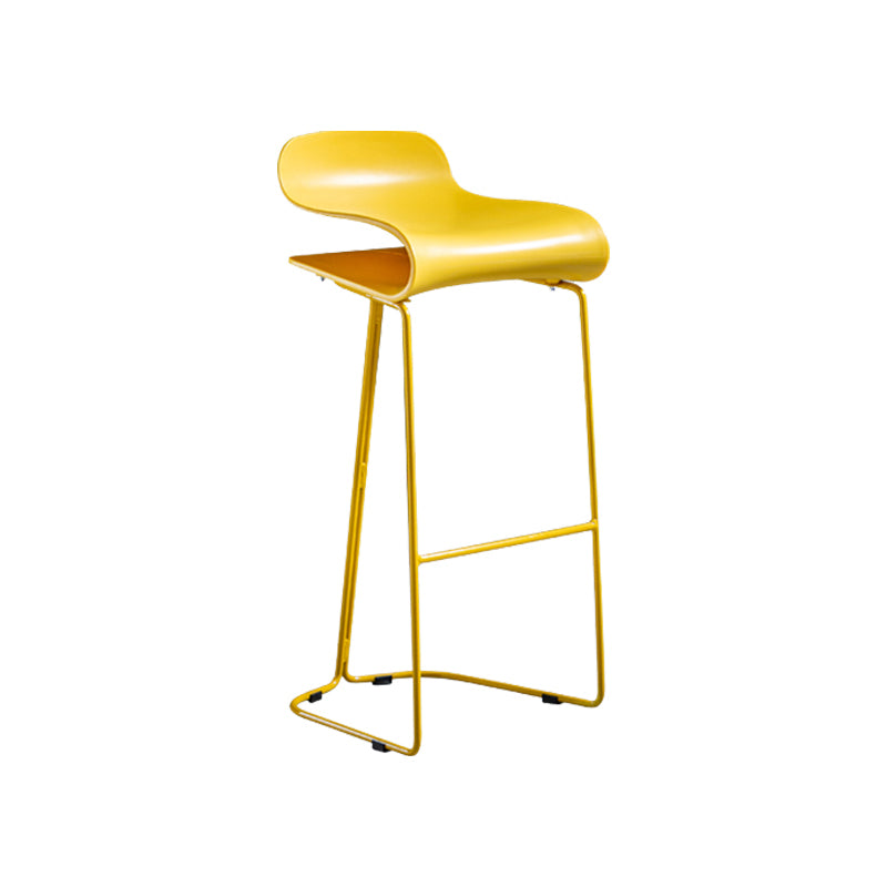 PP-Eimer-Thekenhocker für Zuhause, modernes Design, armlose Hocker mit Metallsockel