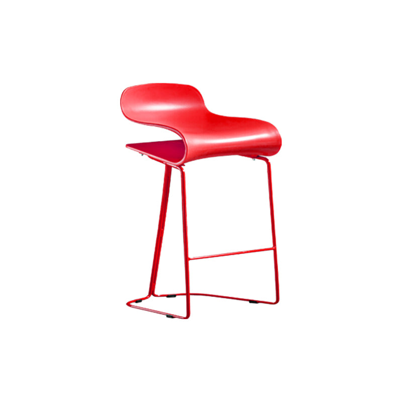 PP-Eimer-Thekenhocker für Zuhause, modernes Design, armlose Hocker mit Metallsockel