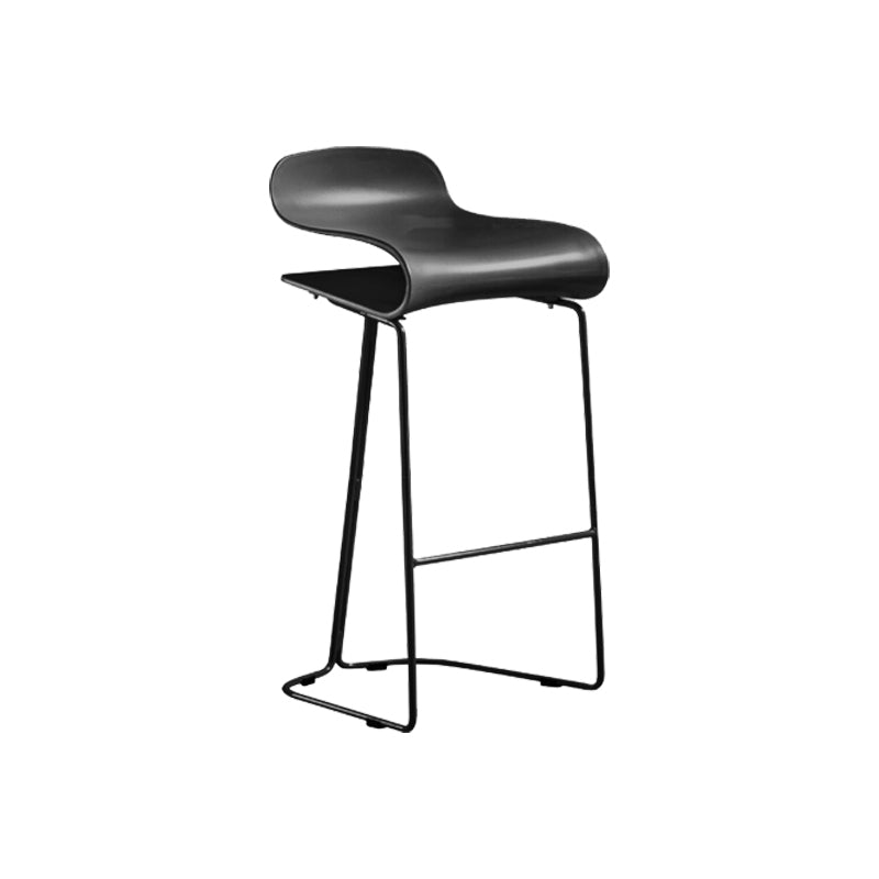 PP-Eimer-Thekenhocker für Zuhause, modernes Design, armlose Hocker mit Metallsockel
