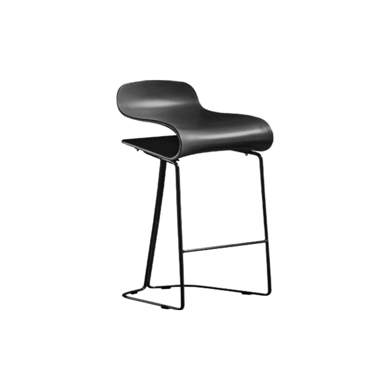 PP-Eimer-Thekenhocker für Zuhause, modernes Design, armlose Hocker mit Metallsockel