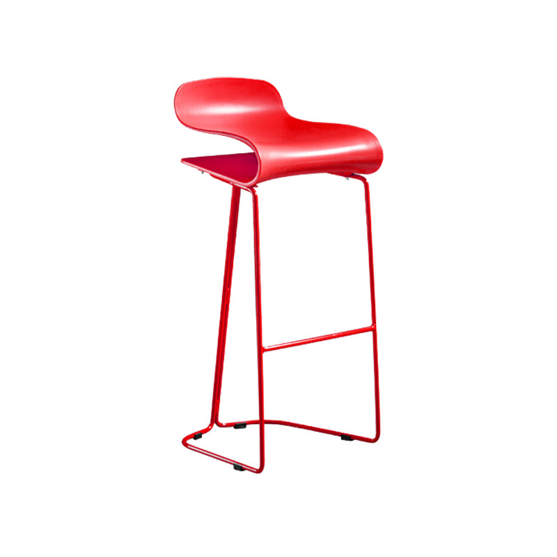 PP-Eimer-Thekenhocker für Zuhause, modernes Design, armlose Hocker mit Metallsockel