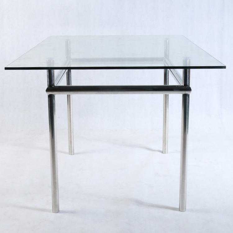 Mesa de comedor rectangular contemporánea mesa interior con 4 patas de metal