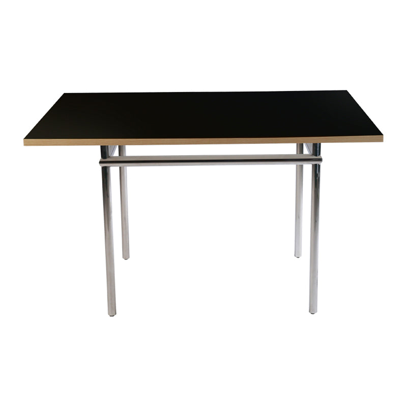 Mesa de comedor rectangular contemporánea mesa interior con 4 patas de metal