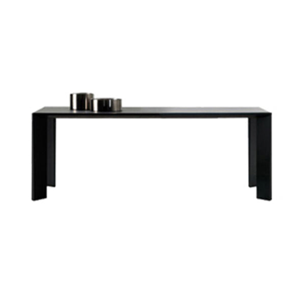 Mesa de madera maciza rectangular para la mesa de comedor moderna del restaurante con 4 patas