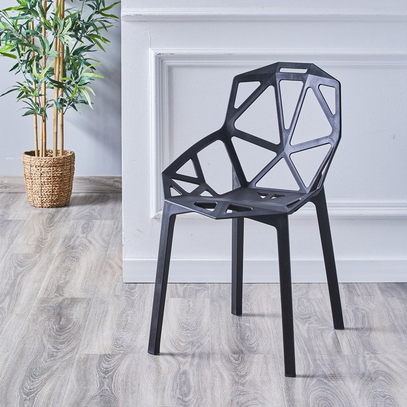 Sedie moderne sedie da pranzo con gambe di plastica per cucina
