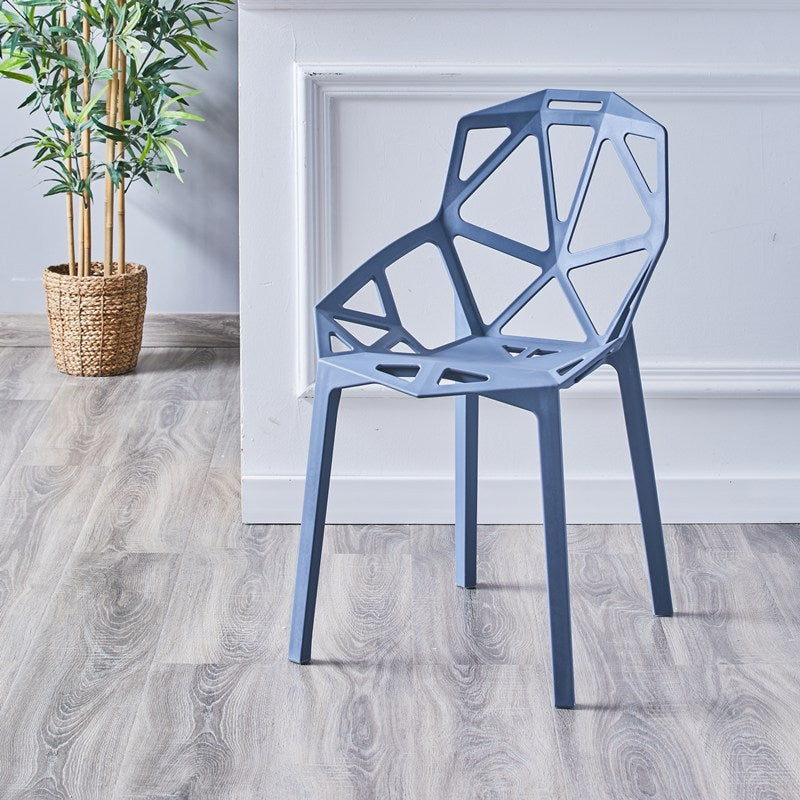 Sedie moderne sedie da pranzo con gambe di plastica per cucina