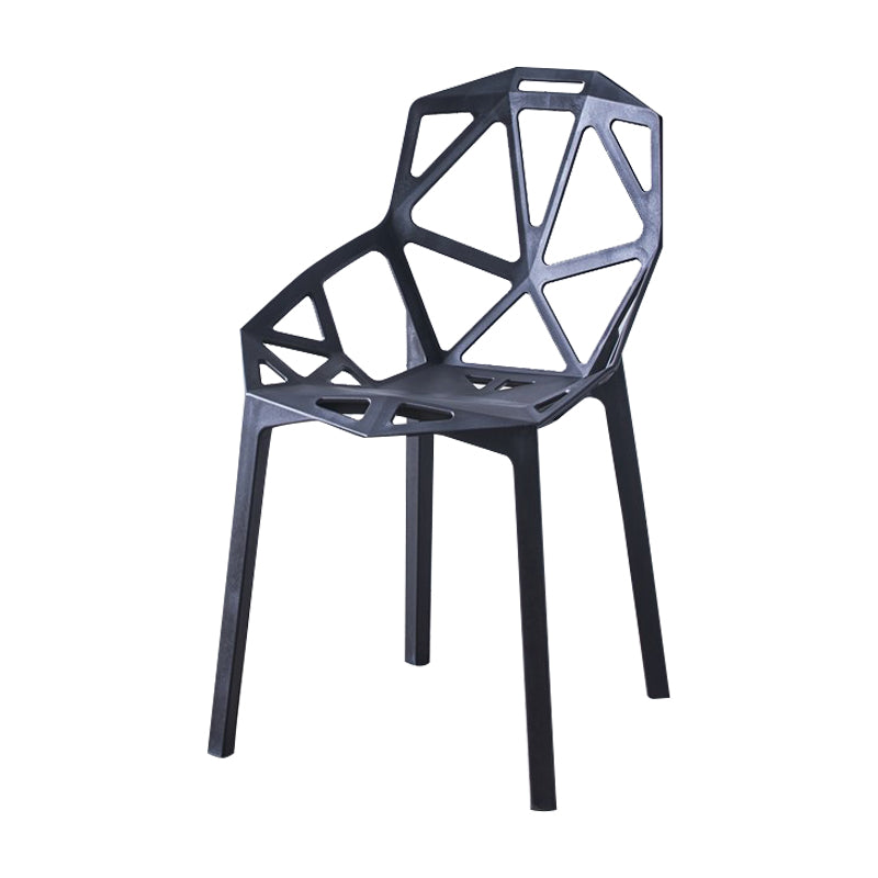 Sedie moderne sedie da pranzo con gambe di plastica per cucina