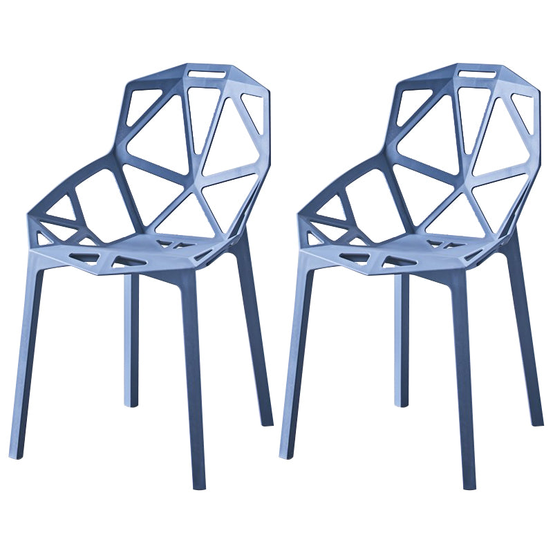 Sedie moderne sedie da pranzo con gambe di plastica per cucina
