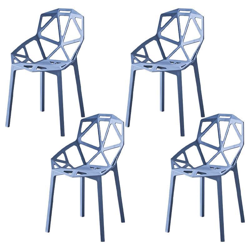 Sedie moderne sedie da pranzo con gambe di plastica per cucina