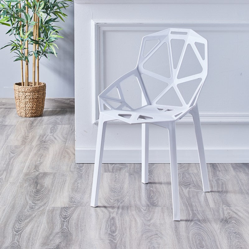 Sedie moderne sedie da pranzo con gambe di plastica per cucina