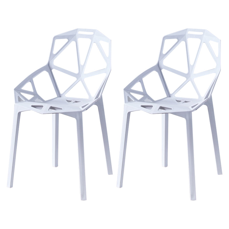 Sedie moderne sedie da pranzo con gambe di plastica per cucina