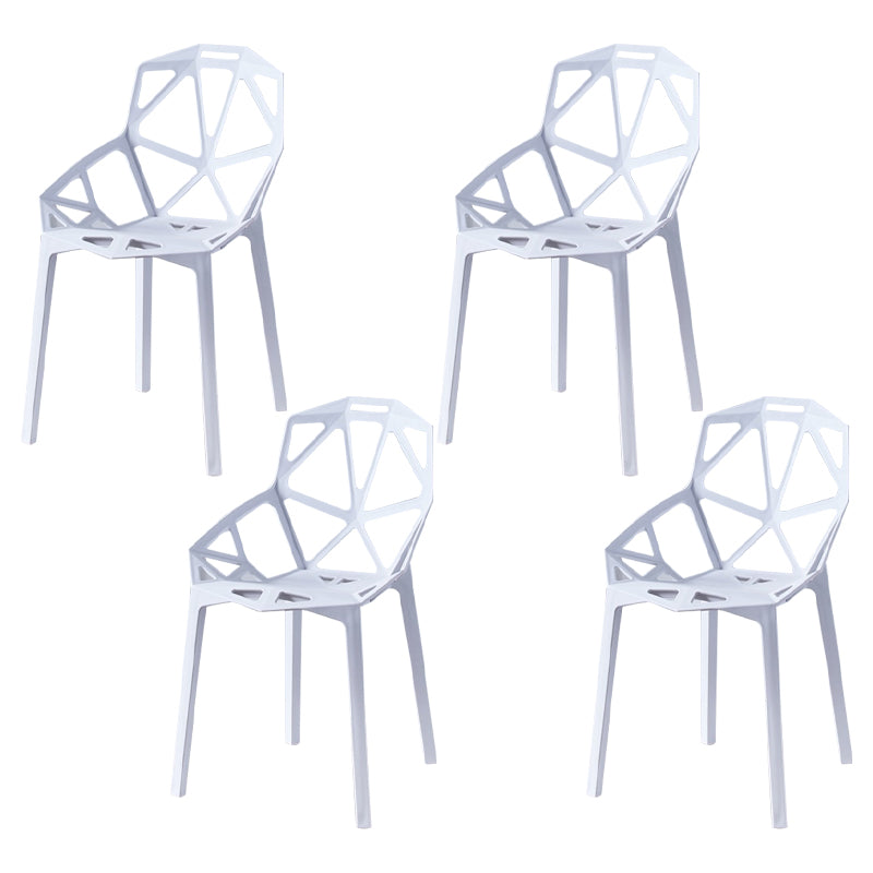 Sedie moderne sedie da pranzo con gambe di plastica per cucina