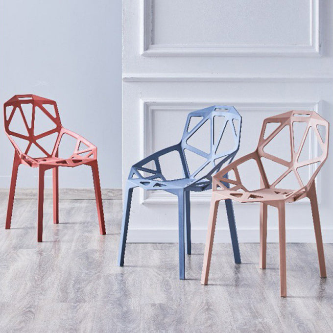 Sedie moderne sedie da pranzo con gambe di plastica per cucina