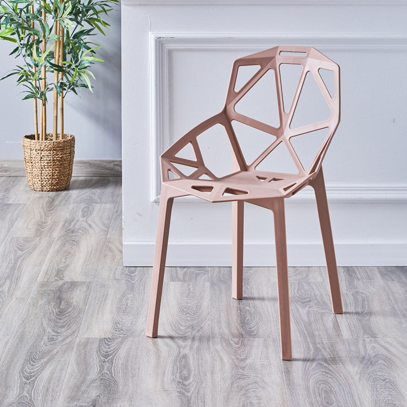 Sedie moderne sedie da pranzo con gambe di plastica per cucina