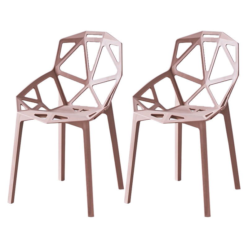Sedie moderne sedie da pranzo con gambe di plastica per cucina